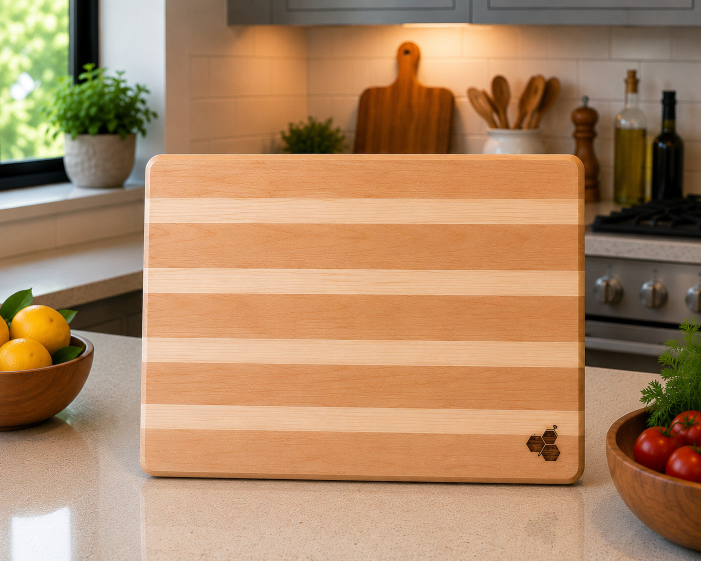 Luxury Cutting Board Set - Maple and Ash