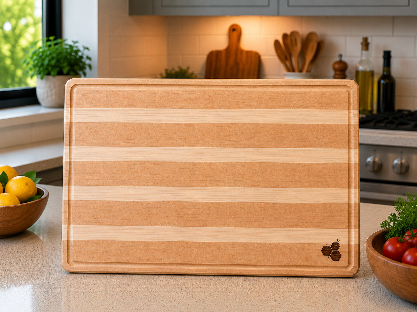 Luxury Cutting Board Set - Maple and Ash