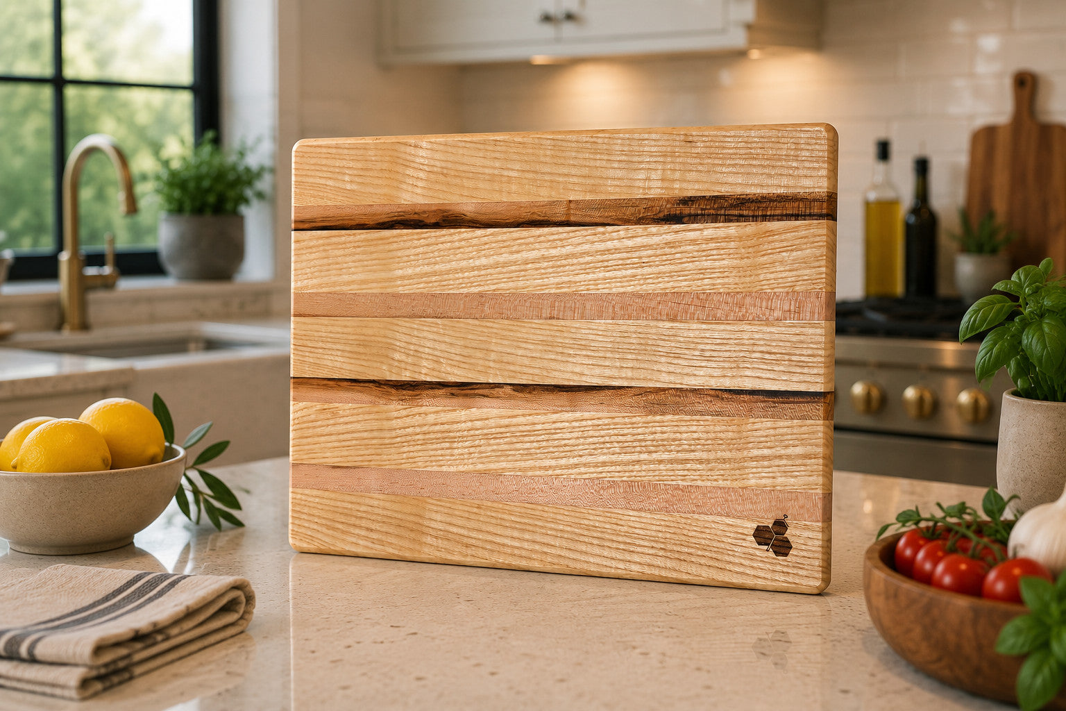 18" Maple and Ash Cutting Board